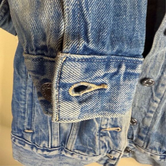 Levi's Women's Denim Trucker Jacket Size S Basic Button Front Grunge Punk Skater - Picture 5 of 7